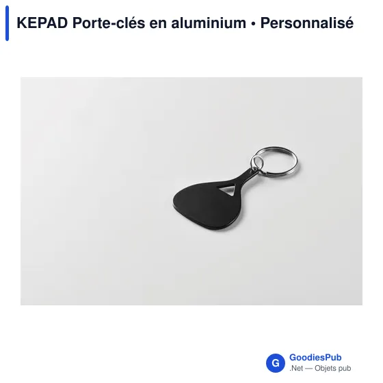 Porte-clés personnalisable en aluminium KEPAD avec logo - Image 10