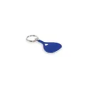 Variante bleu - Porte-clés personnalisable en aluminium KEPAD avec logo