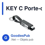 KEY C Porte-clés avec câble 4 en 1 - Miniature 1