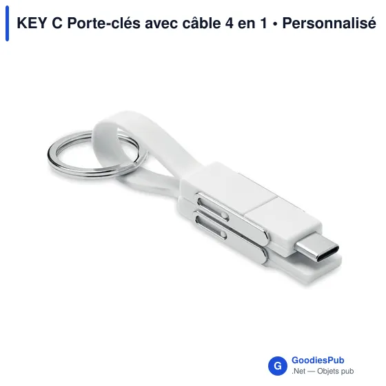 KEY C Porte-clés avec câble 4 en 1 - Image 5