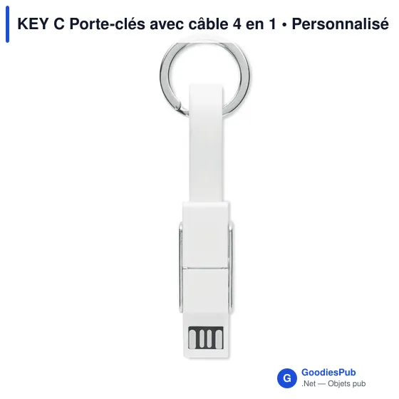 KEY C Porte-clés avec câble 4 en 1 - Image 6