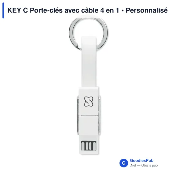 KEY C Porte-clés avec câble 4 en 1 - Image 8