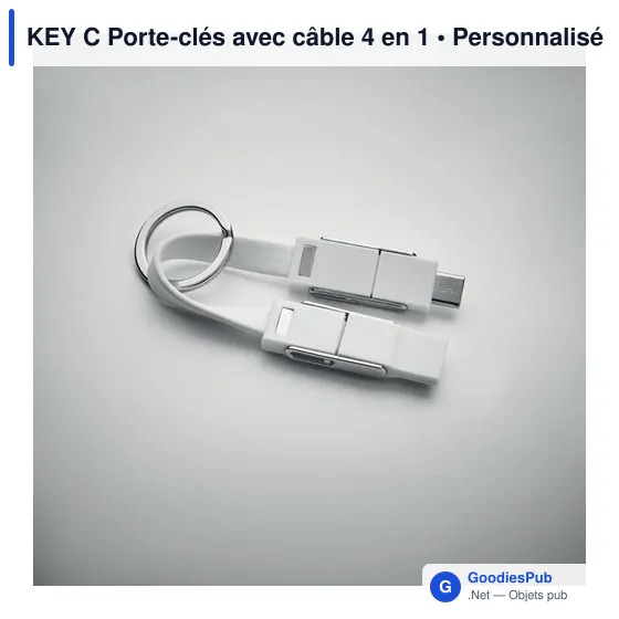 KEY C Porte-clés avec câble 4 en 1 - Image 9