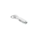 Variante blanc - KEY C Porte-clés avec câble 4 en 1