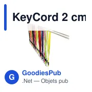 Tour de cou personnalisable KeyCord 2 cm avec logo - Miniature 14