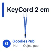 Tour de cou personnalisable KeyCord 2 cm avec logo - Miniature 18