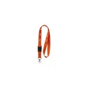 Variante orange - Tour de cou personnalisable KeyCord 2 cm avec logo