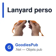 Lanyard personnalisable KeyCord Budget Safety avec logo - Miniature 2