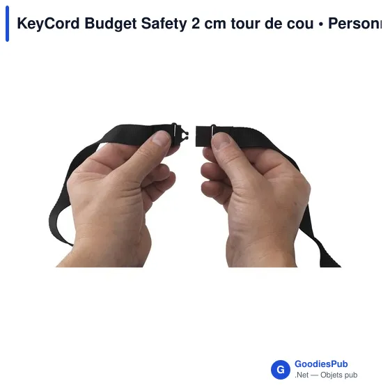 Lanyard personnalisable KeyCord Budget Safety avec logo - Image 12