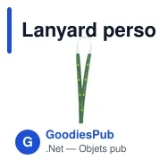 Lanyard personnalisable KeyCord Budget Safety avec logo - Miniature 3