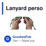 Lanyard personnalisable KeyCord Budget Safety avec logo - Miniature 4