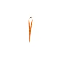 Variante orange - Lanyard personnalisable KeyCord Budget Safety avec logo