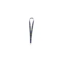 Variante bleu foncé - Lanyard personnalisable KeyCord Budget Safety avec logo