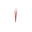Variante rouge - Lanyard personnalisable KeyCord Budget Safety avec logo