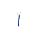 Variante bleu - Lanyard personnalisable KeyCord Budget Safety avec logo