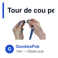 Tour de cou personnalisable KeyCordSafety avec logo - Miniature 1