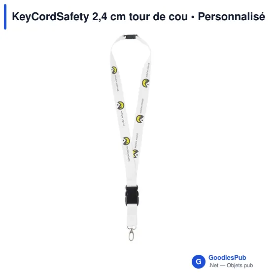Tour de cou personnalisable KeyCordSafety avec logo - Image 11