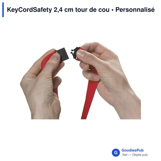 Tour de cou personnalisable KeyCordSafety avec logo - Image 12