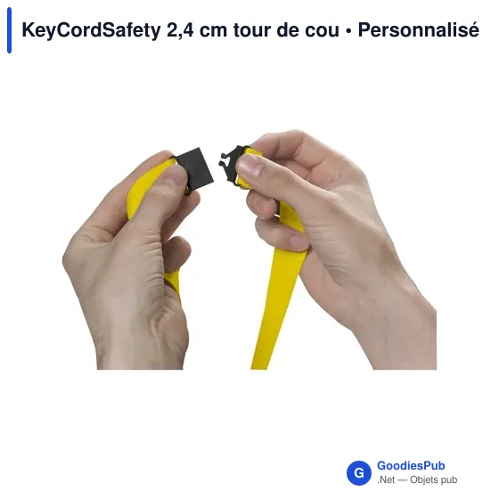 Tour de cou personnalisable KeyCordSafety avec logo - Image 6