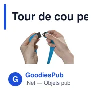 Tour de cou personnalisable KeyCordSafety avec logo - Miniature 8