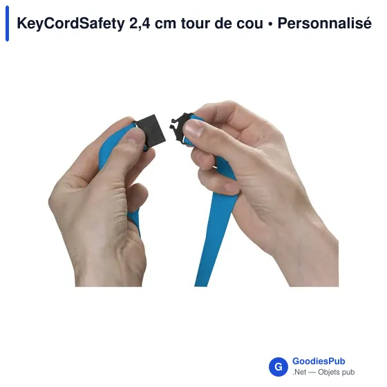 Tour de cou personnalisable KeyCordSafety avec logo - Image 8