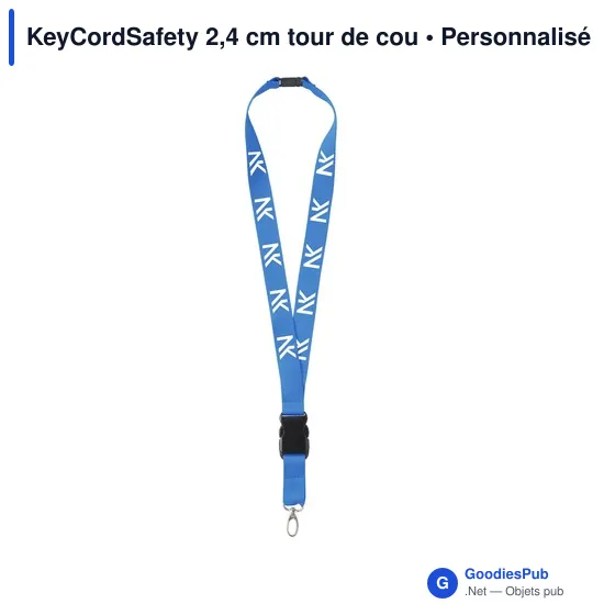 Tour de cou personnalisable KeyCordSafety avec logo - Image 9