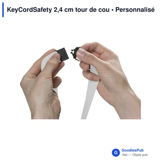 Tour de cou personnalisable KeyCordSafety avec logo - Image 10
