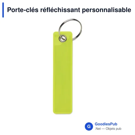 Porte-clés réfléchissant personnalisable avec logo - KEYFLECT