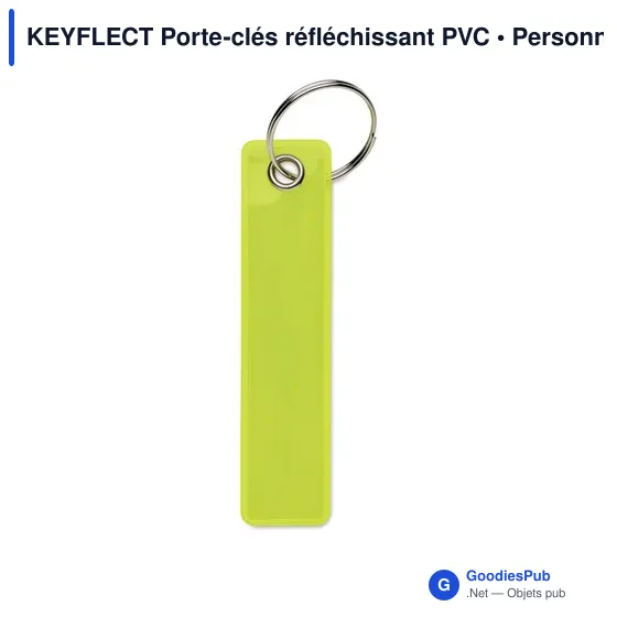 Porte-clés réfléchissant personnalisable avec logo - KEYFLECT - Image 1
