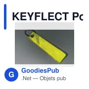 Porte-clés réfléchissant personnalisable avec logo - KEYFLECT - Miniature 3