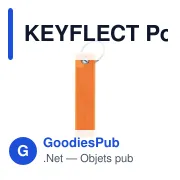 Porte-clés réfléchissant personnalisable avec logo - KEYFLECT - Miniature 4