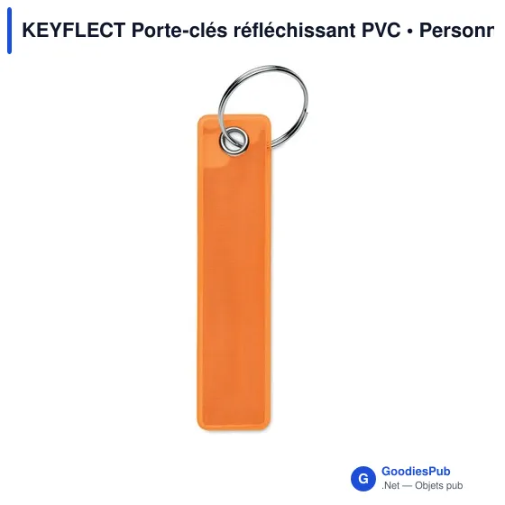 Porte-clés réfléchissant personnalisable avec logo - KEYFLECT - Image 4