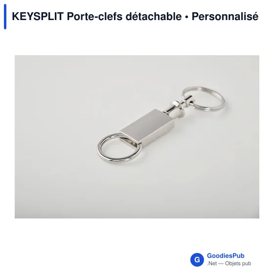 Porte-clés détachable personnalisable avec logo - Goodies entreprise - Image 3