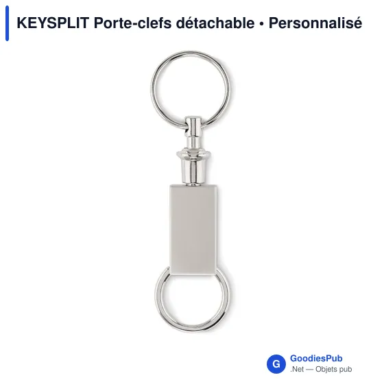 Porte-clés détachable personnalisable avec logo - Goodies entreprise - Image 5