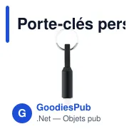 Porte-clés personnalisable avec câble de charge KEYSTO pour logo - Miniature 2
