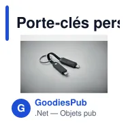 Porte-clés personnalisable avec câble de charge KEYSTO pour logo - Miniature 12