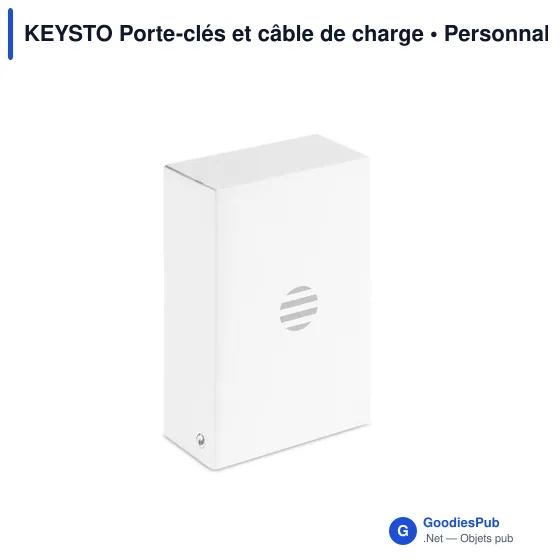 Porte-clés personnalisable avec câble de charge KEYSTO pour logo - Image 7