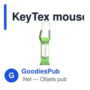 Mousqueton personnalisable KeyTex avec logo pour accessoires clés - Miniature 1