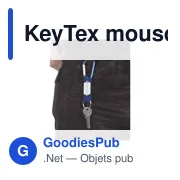 Mousqueton personnalisable KeyTex avec logo pour accessoires clés - Miniature 3