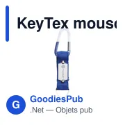 Mousqueton personnalisable KeyTex avec logo pour accessoires clés - Miniature 4