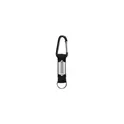 Variante noir - Mousqueton personnalisable KeyTex avec logo pour accessoires clés
