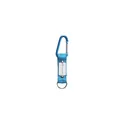 Variante bleu clair - Mousqueton personnalisable KeyTex avec logo pour accessoires clés