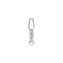 Variante blanc - Mousqueton personnalisable KeyTex avec logo pour accessoires clés