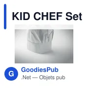 Tablier de cuisine personnalisable pour enfants avec logo - KID CHEF - Miniature 3