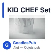 Tablier de cuisine personnalisable pour enfants avec logo - KID CHEF - Miniature 6