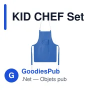Tablier de cuisine personnalisable pour enfants avec logo - KID CHEF - Miniature 8