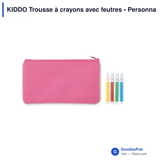 KIDDO Trousse à crayons avec feutres - Image 2