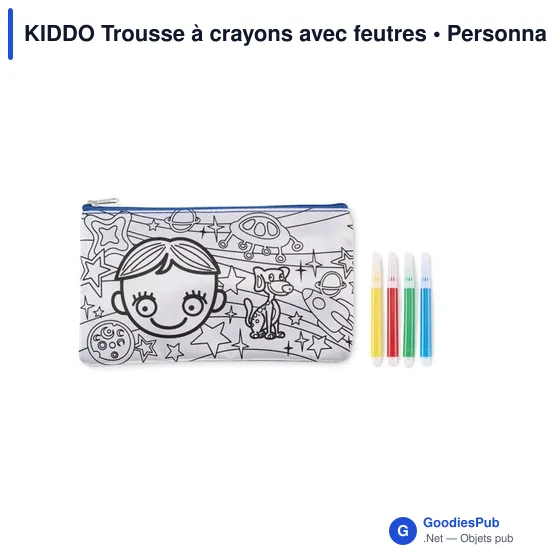 KIDDO Trousse à crayons avec feutres - Image 11