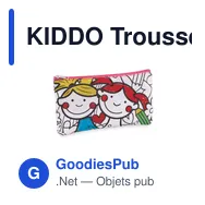 KIDDO Trousse à crayons avec feutres - Miniature 3