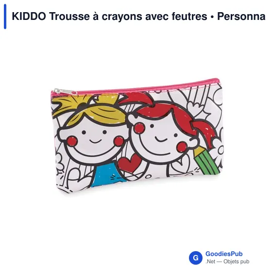 KIDDO Trousse à crayons avec feutres - Image 3